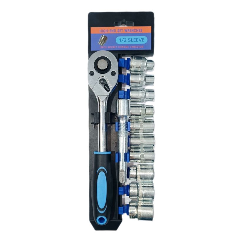 آچار و سری بکس نیو تولز مدل 12pcs درایو 1_2 بسته 12 عددی
